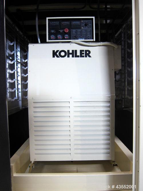 Used Kohler 600 kW Diesel Generator Set, model ROZD81, serial #360392. Detroit Diesel engine 12V92TA. 3/60/277/480V. 1200 Amp main-line circuit breaker. Sound attenuated enclosure. Approximately 650 ...