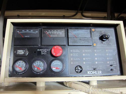 Used Kohler 600 kW Diesel Generator Set, model ROZD81, serial #360392. Detroit Diesel engine 12V92TA. 3/60/277/480V. 1200 Amp main-line circuit breaker. Sound attenuated enclosure. Approximately 650 ...