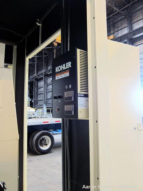 Used Kohler 600 kW Diesel Generator Set, model ROZD81, serial #360392. Detroit Diesel engine 12V92TA. 3/60/277/480V. 1200 Amp main-line circuit breaker. Sound attenuated enclosure. Approximately 650 ...