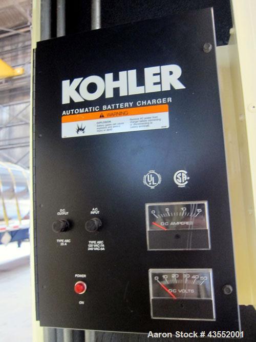 Used Kohler 600 kW Diesel Generator Set, model ROZD81, serial #360392. Detroit Diesel engine 12V92TA. 3/60/277/480V. 1200 Amp main-line circuit breaker. Sound attenuated enclosure. Approximately 650 ...