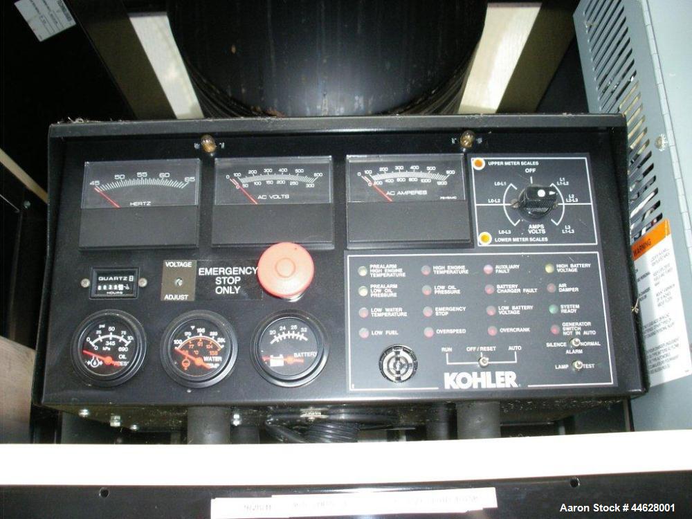 Used Kohler 250 kW Trailer Mounted Generator.  3 Phase, 277/480, 383 amps, John Deere 9 liter turbocharged diesel, (10) 4/0 x 50' copper leads with cam lock ends, (1) ground cable with clamp style en...