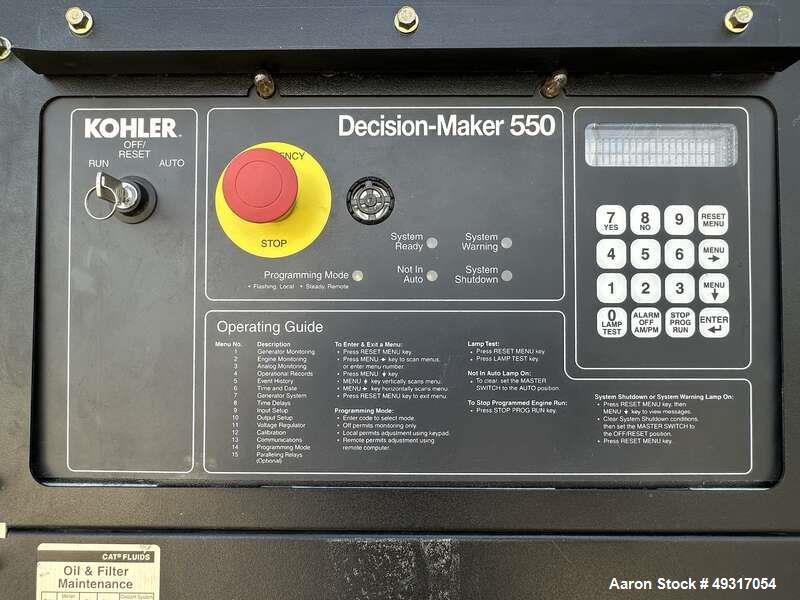 Used Kohler 400 kW Diesel Generator – 400REOZJB, Tier 3, John Deere Engine, Load Tested 2025