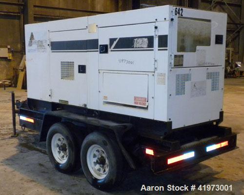 Used MQ Power / Multiquip Whisperwatt trailered 110 kW standby rated / 100 kW prime rated diesel generator set. Whisperwatt model DCA-125SSJU, SN-7500387. John Deere model 6068TF250, SN-PE6068T055366...