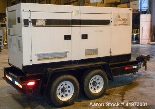 Used MQ Power / Multiquip Whisperwatt trailered 110 kW standby rated / 100 kW prime rated diesel generator set. Whisperwatt model DCA-125SSJU, SN-7500387. John Deere model 6068TF250, SN-PE6068T055366...