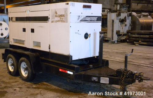 Used MQ Power / Multiquip Whisperwatt trailered 110 kW standby rated / 100 kW prime rated diesel generator set. Whisperwatt model DCA-125SSJU, SN-7500387. John Deere model 6068TF250, SN-PE6068T055366...
