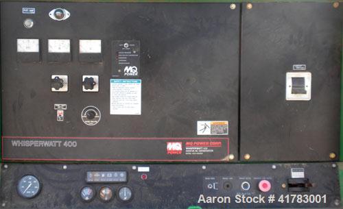 Used MQ Power / Multiquip Whisperwatt 352 kW Standby /320 kW Prime Rated Diesel Generator Set. Whisperwatt model DCA-400SSK, SN-3703872. Komatsu model SA6D14OE-2, SN-28527, 6 cylinder 4 cycle, 478 hp...