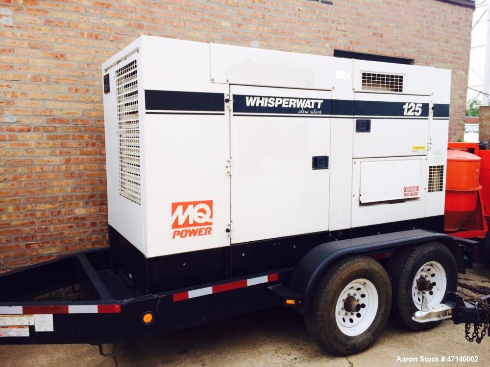 Used Multiquip MQ Power WhisperWatt DCA-125USI 110 kW trailered generator