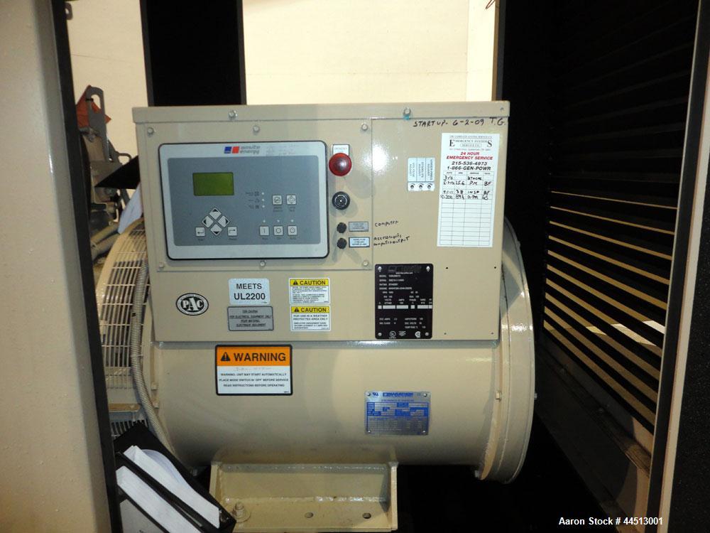 Used MTU 100 kW Standby Diesel Generator Set, Model 100-JS6DT3, SN-308219-1-1-0409.  John Deere Model 4045-HF285-HF285 engine rated 158 HP @ 1800 rpm, EPA tier 3 certified. 3/60/277/480V.  225 Amp ma...
