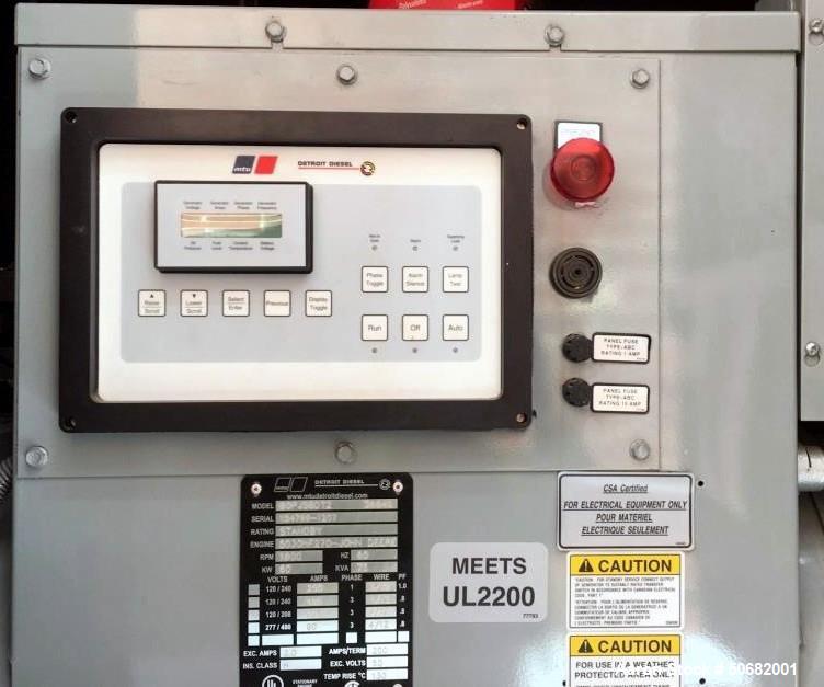 Used MTU / Detroit Diesel 60 kW Standby Diesel Generator Set, Model 60PJS6DT2