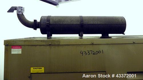 Used Magnetek 100 kW standby natural gas generator set, model RNS 1250 SN-PM078611. Ford model LSG-8751-6007-ZA engine SN-04053 L-28-RA. 3/60/208/240/480V or 1/60/120/240V. Main-line circuit breaker....