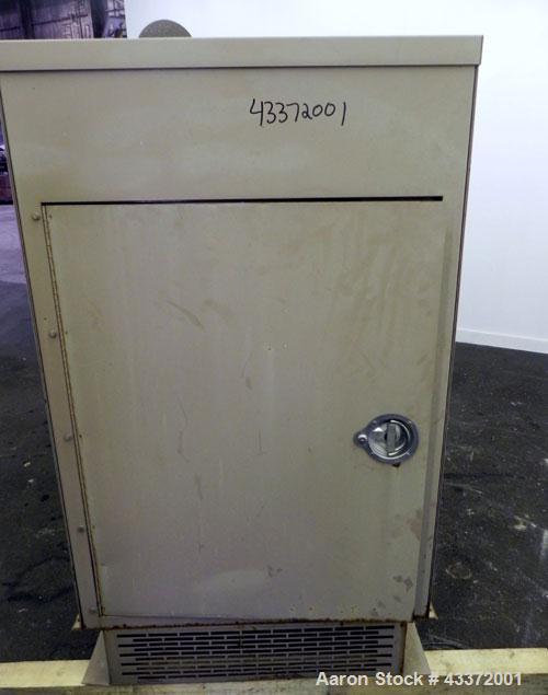 Used Magnetek 100 kW standby natural gas generator set, model RNS 1250 SN-PM078611. Ford model LSG-8751-6007-ZA engine SN-04053 L-28-RA. 3/60/208/240/480V or 1/60/120/240V. Main-line circuit breaker....