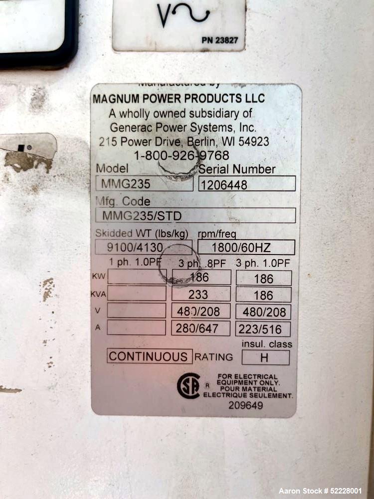 Used Magnum Power Products Diesel Genset