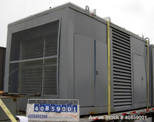 Used Detroit Diesel 750 kW diesel generator set. Detroit Diesel 16V92T engine, 1095 brake horsepower, serial #16VF006868. Marathon Electric Magna One 3/60/277/480V, 1800 rpm, model 680FDR8068GG-P282W...