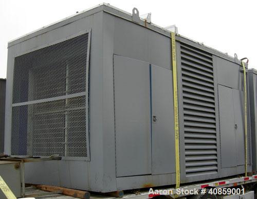 Used Detroit Diesel 750 kW diesel generator set. Detroit Diesel 16V92T engine, 1095 brake horsepower, serial #16VF006868. Marathon Electric Magna One 3/60/277/480V, 1800 rpm, model 680FDR8068GG-P282W...