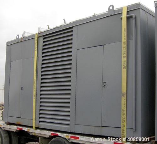 Used Detroit Diesel 750 kW diesel generator set. Detroit Diesel 16V92T engine, 1095 brake horsepower, serial #16VF006868. Marathon Electric Magna One 3/60/277/480V, 1800 rpm, model 680FDR8068GG-P282W...