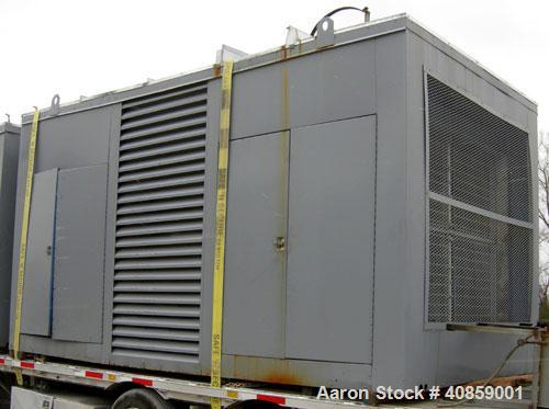 Used Detroit Diesel 750 kW diesel generator set. Detroit Diesel 16V92T engine, 1095 brake horsepower, serial #16VF006868. Marathon Electric Magna One 3/60/277/480V, 1800 rpm, model 680FDR8068GG-P282W...