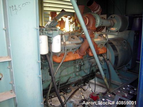 Used Detroit Diesel 750 kW diesel generator set. Detroit Diesel 16V92T engine, 1095 brake horsepower, serial #16VF006868. Marathon Electric Magna One 3/60/277/480V, 1800 rpm, model 680FDR8068GG-P282W...