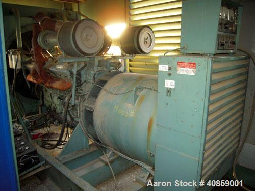 Used Detroit Diesel 750 kW diesel generator set. Detroit Diesel 16V92T engine, 1095 brake horsepower, serial #16VF006868. Marathon Electric Magna One 3/60/277/480V, 1800 rpm, model 680FDR8068GG-P282W...