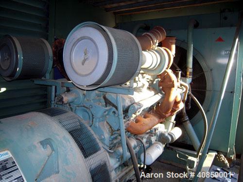 Used Detroit Diesel 750 kW diesel generator set. Detroit Diesel 16V92T engine, 1095 brake horsepower, serial #16VF006868. Marathon Electric Magna One 3/60/277/480V, 1800 rpm, model 680FDR8068GG-P282W...