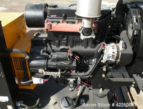 Used Mitsubishi/SDMO 30 kW Diesel Genset, 1/60/120/240V. SDMO M 150, type TM30M, SN-AVP86621-02G/1629470-07. 125 Amp. 1 hr. Yr 1999. Load bank tested at full load for 1 hour 4/9/2010.