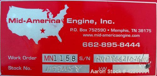 Used Mitsubishi/SDMO 30 kW Diesel Genset, 1/60/120/240V. SDMO M 150, type TM30M, SN-AVP86621-02G/1629470-07. 125 Amp. 1 hr. Yr 1999. Load bank tested at full load for 1 hour 4/9/2010.