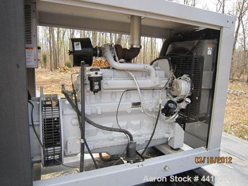 Used Detroit Diesel Spectrum 95 kW diesel generator set, Model 100 D8J, SN-0699814. John Deere model 6059TF003 engine SN-CD6059T416171. 1/60/120/240V. 400 Amp main-line circuit breaker. Battery charg...