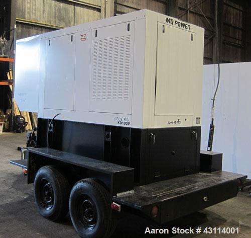 Used MQ Power / Multiquip 100kW standby (90kW prime) diesel generator set. MQ model KD100V, Volvo model TAD 520 GE SN-5300732010. Generator model 362PSL1606, SN-LM-3746, 3/60/277-480V, voltage select...