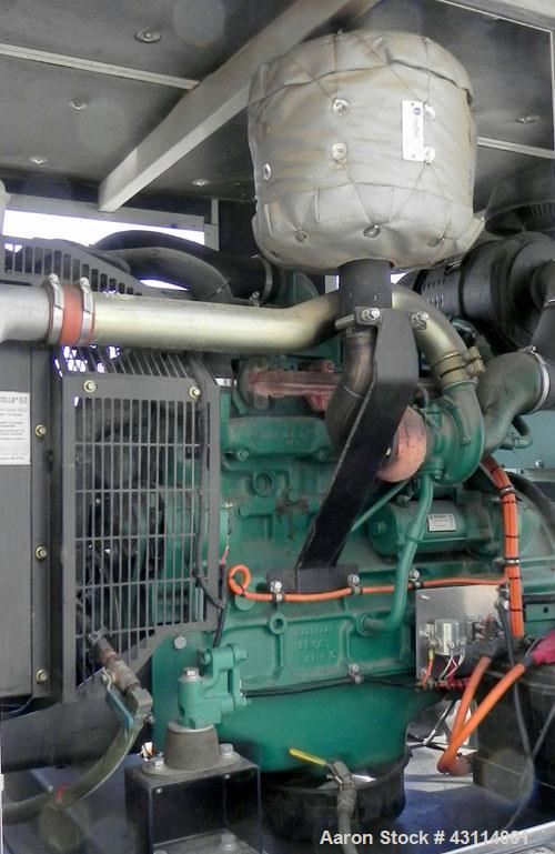 Used MQ Power / Multiquip 100kW standby (90kW prime) diesel generator set. MQ model KD100V, Volvo model TAD 520 GE SN-5300732010. Generator model 362PSL1606, SN-LM-3746, 3/60/277-480V, voltage select...