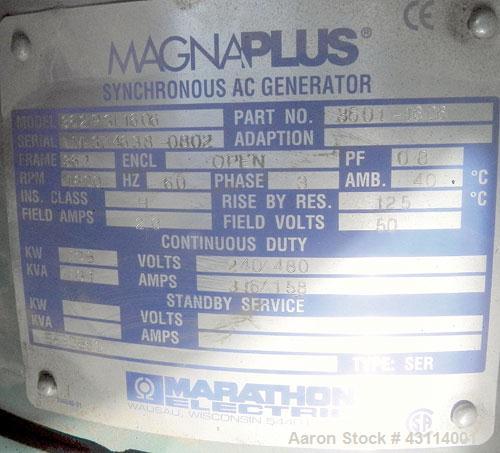 Used MQ Power / Multiquip 100kW standby (90kW prime) diesel generator set. MQ model KD100V, Volvo model TAD 520 GE SN-5300732010. Generator model 362PSL1606, SN-LM-3746, 3/60/277-480V, voltage select...