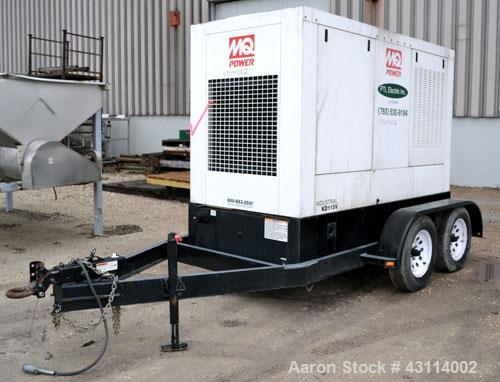Used MQ Power 115kW standby (104kW prime) diesel generator set. MQ model KD115. Volvo engine model TD 720 GE, SN-5300669869. Generator model 363PSI1607, SN- LM-379211-1202, 3/60/120/208/277-480V, vol...