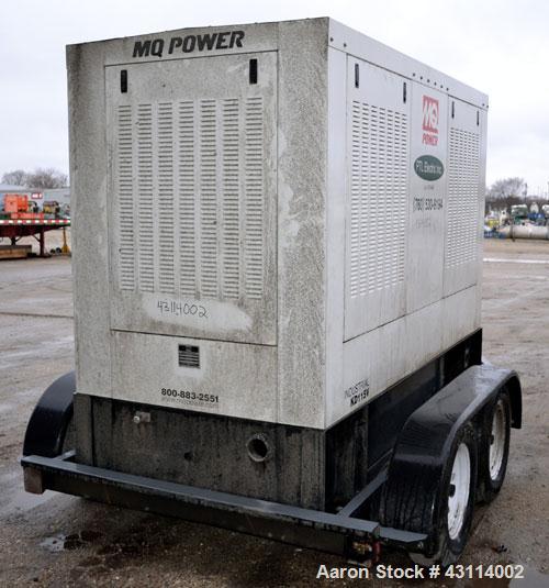 Used MQ Power 115kW standby (104kW prime) diesel generator set. MQ model KD115. Volvo engine model TD 720 GE, SN-5300669869. Generator model 363PSI1607, SN- LM-379211-1202, 3/60/120/208/277-480V, vol...