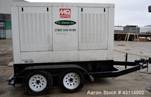 Used MQ Power 115kW standby (104kW prime) diesel generator set. MQ model KD115. Volvo engine model TD 720 GE, SN-5300669869. Generator model 363PSI1607, SN- LM-379211-1202, 3/60/120/208/277-480V, vol...