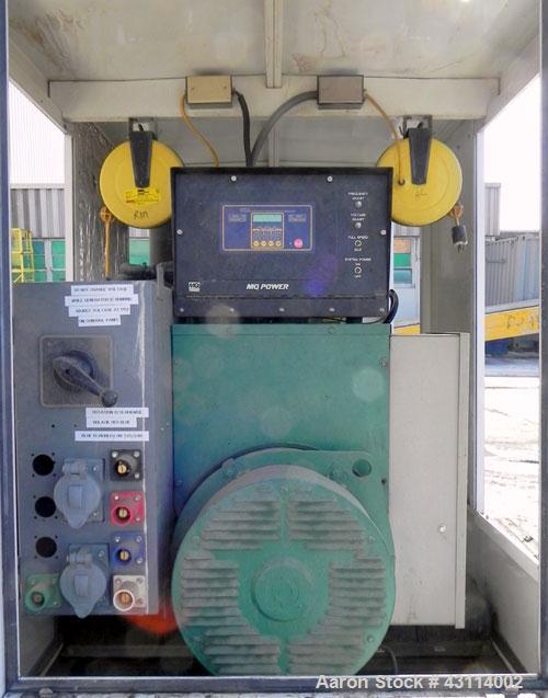 Used MQ Power 115kW standby (104kW prime) diesel generator set. MQ model KD115. Volvo engine model TD 720 GE, SN-5300669869. Generator model 363PSI1607, SN- LM-379211-1202, 3/60/120/208/277-480V, vol...