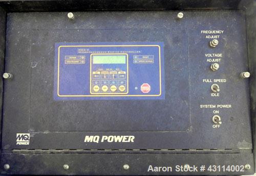 Used MQ Power 115kW standby (104kW prime) diesel generator set. MQ model KD115. Volvo engine model TD 720 GE, SN-5300669869. Generator model 363PSI1607, SN- LM-379211-1202, 3/60/120/208/277-480V, vol...