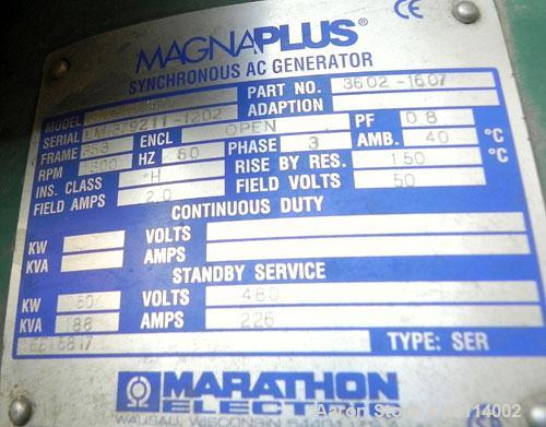 Used MQ Power 115kW standby (104kW prime) diesel generator set. MQ model KD115. Volvo engine model TD 720 GE, SN-5300669869. Generator model 363PSI1607, SN- LM-379211-1202, 3/60/120/208/277-480V, vol...