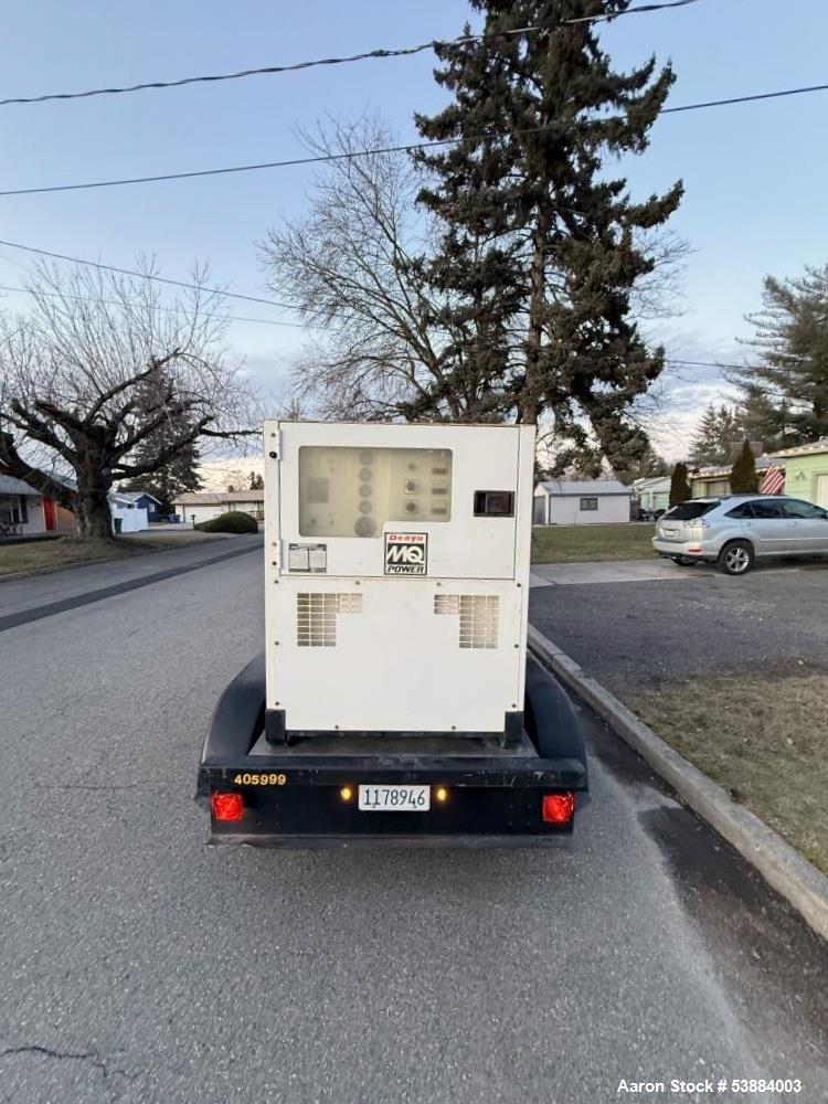 Used Multiquip Diesel  DCA-125SSJU Trailerized Generator – 72 kW, 3-Phase, 240/480V