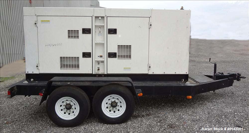 Used MQ / Multiquip 158kW standby, 144kW (180kVA) prime, portable / trailered diesel generator set, model DCA-180SSK, SN-3700232. Komatsu SA6D108E-2 engine rated 217 hp at 1800 RPM, SN-32937. 3/60/27...