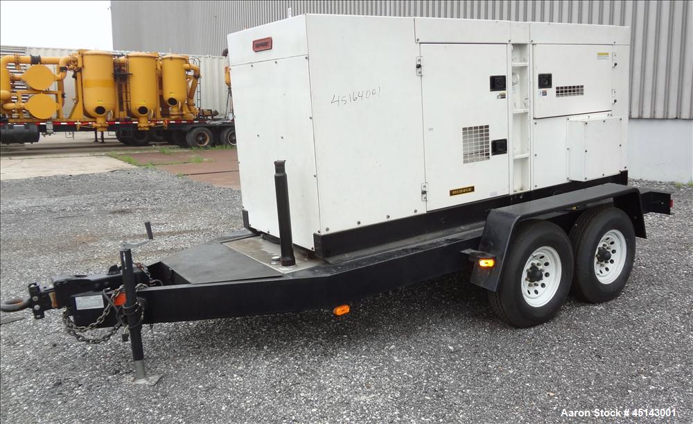 Used MQ / Multiquip 158kW standby, 144kW (180kVA) prime, portable / trailered diesel generator set, model DCA-180SSK, SN-3700232. Komatsu SA6D108E-2 engine rated 217 hp at 1800 RPM, SN-32937. 3/60/27...