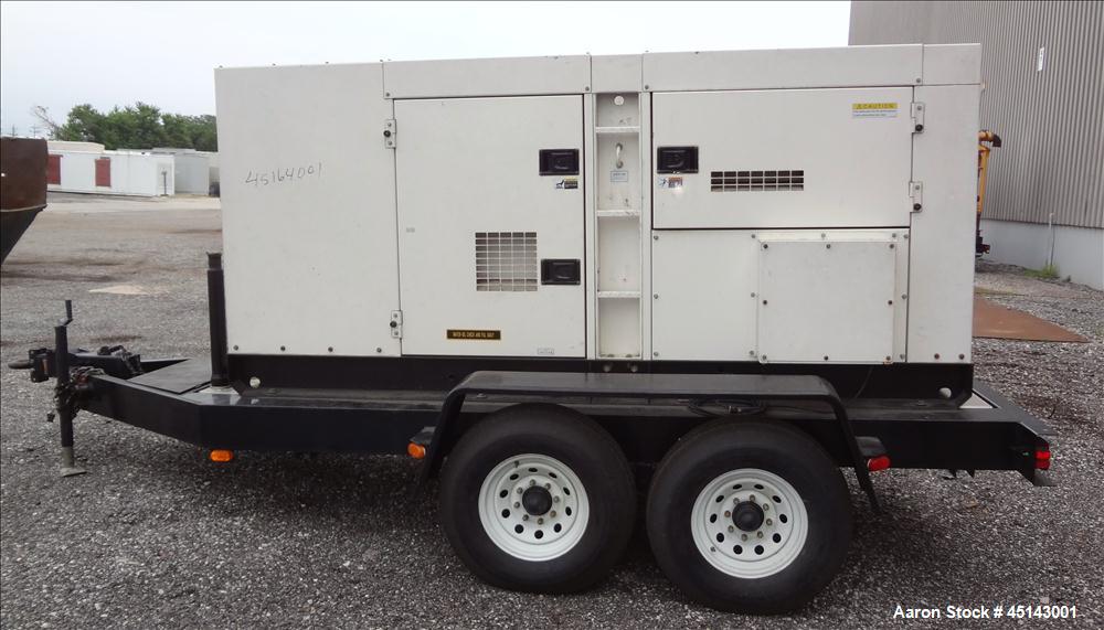 Used MQ / Multiquip 158kW standby, 144kW (180kVA) prime, portable / trailered diesel generator set, model DCA-180SSK, SN-3700232. Komatsu SA6D108E-2 engine rated 217 hp at 1800 RPM, SN-32937. 3/60/27...