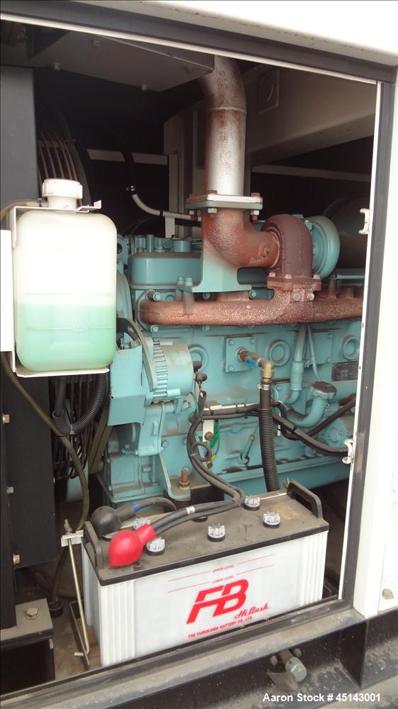 Used MQ / Multiquip 158kW standby, 144kW (180kVA) prime, portable / trailered diesel generator set, model DCA-180SSK, SN-3700232. Komatsu SA6D108E-2 engine rated 217 hp at 1800 RPM, SN-32937. 3/60/27...