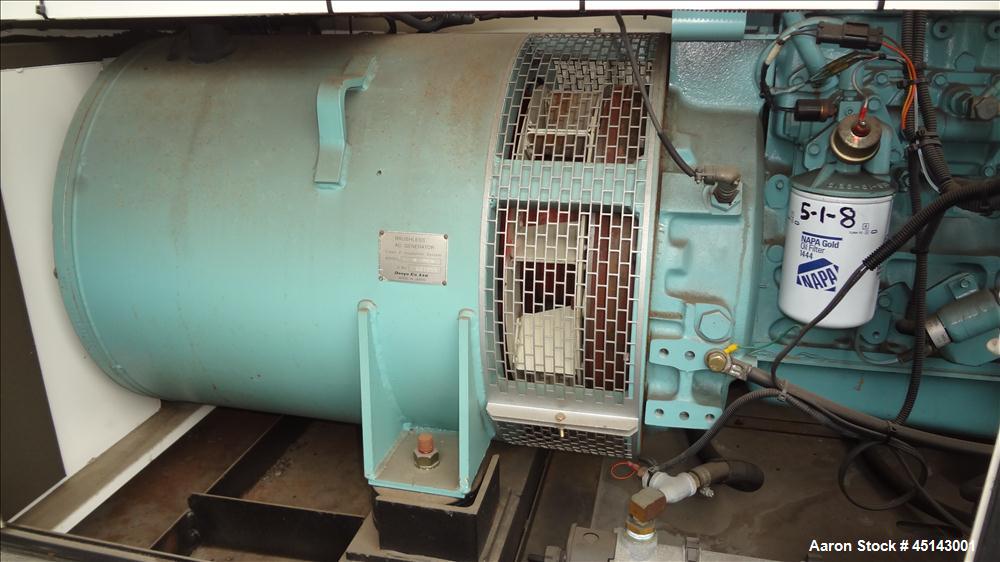 Used MQ / Multiquip 158kW standby, 144kW (180kVA) prime, portable / trailered diesel generator set, model DCA-180SSK, SN-3700232. Komatsu SA6D108E-2 engine rated 217 hp at 1800 RPM, SN-32937. 3/60/27...