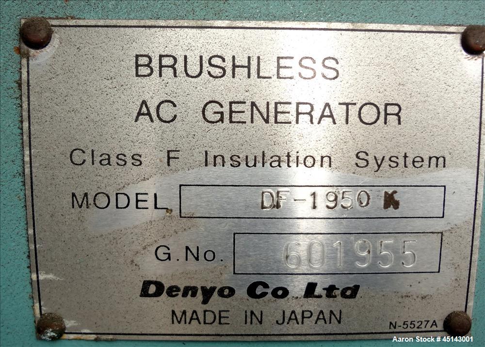 Used MQ / Multiquip 158kW standby, 144kW (180kVA) prime, portable / trailered diesel generator set, model DCA-180SSK, SN-3700232. Komatsu SA6D108E-2 engine rated 217 hp at 1800 RPM, SN-32937. 3/60/27...