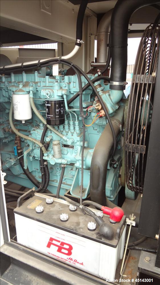 Used MQ / Multiquip 158kW standby, 144kW (180kVA) prime, portable / trailered diesel generator set, model DCA-180SSK, SN-3700232. Komatsu SA6D108E-2 engine rated 217 hp at 1800 RPM, SN-32937. 3/60/27...