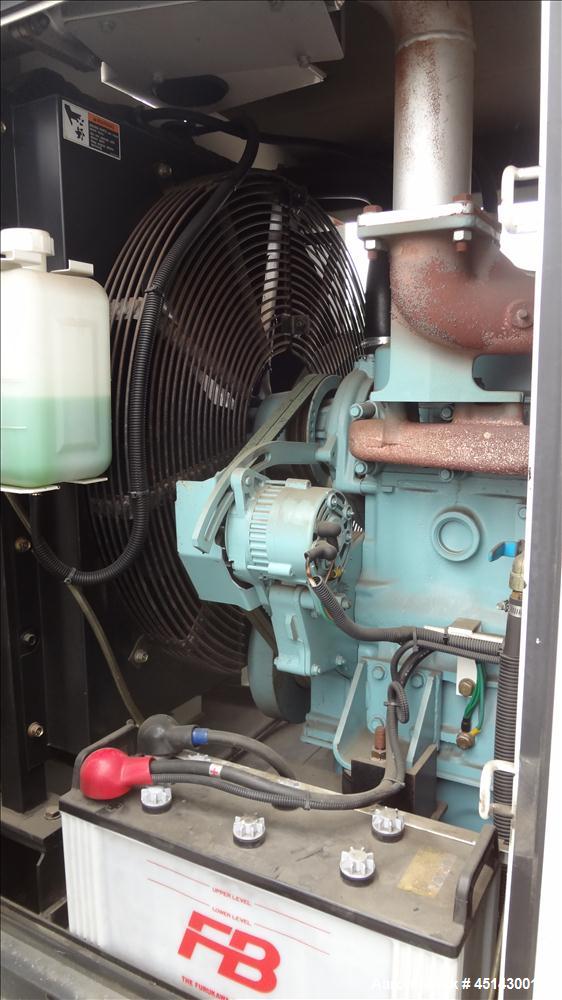 Used MQ / Multiquip 158kW standby, 144kW (180kVA) prime, portable / trailered diesel generator set, model DCA-180SSK, SN-3700232. Komatsu SA6D108E-2 engine rated 217 hp at 1800 RPM, SN-32937. 3/60/27...