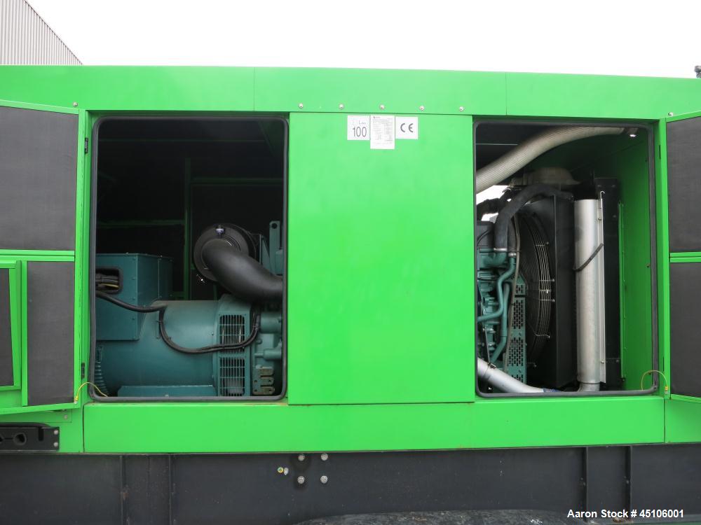 Used GMI/Volvo 350 kW standby portable diesel generator set, SN-1061013. Volvo Penta TAD 1241 GE engine rated 526 hp at 1800 RPM SN-868836. Stamford Newage alternator model 01161859, SN-0135396/02.  ...