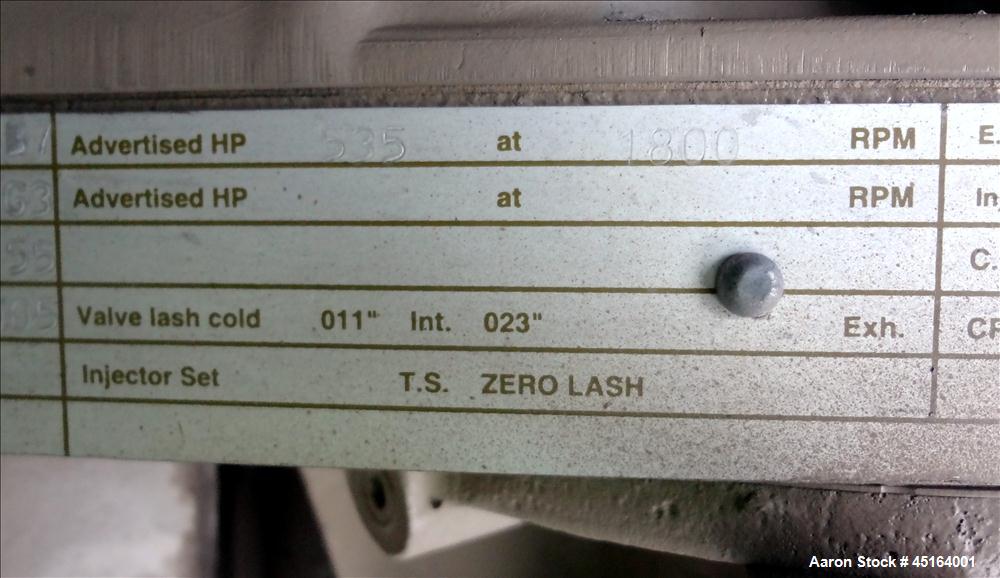Used Cummins/Triton 380 kW Diesel Generator Set, Cummins Model NTA-855-G3.