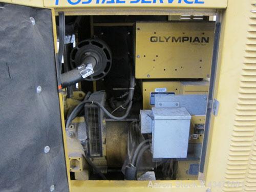 Used Olympian / Generac 20 kW trailered portable diesel generator set, model 94A-04230. 3/60/ 120/240V. 1370 hours. Year 1994.
