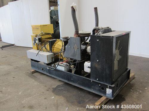 Used Cat / Olympian 100 kW propane fueled generator set, model 96A0749S, SN-2026003. GM 7.4L engine. 3/60/120/208V. (2) 150 Amp main-line circuit breakers. Battery charger. Coolant heater. 42.7 hours...