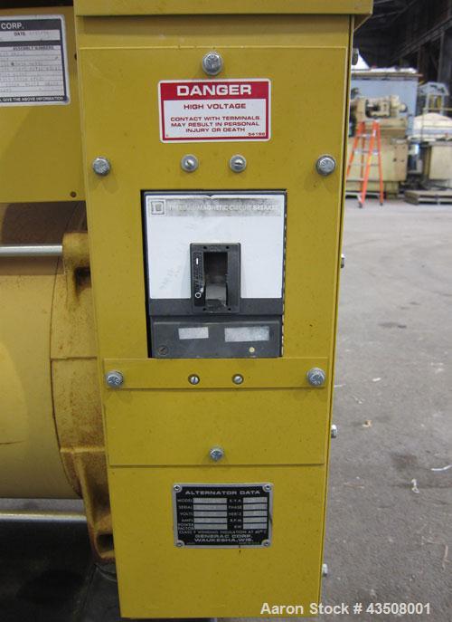 Used Cat / Olympian 100 kW propane fueled generator set, model 96A0749S, SN-2026003. GM 7.4L engine. 3/60/120/208V. (2) 150 Amp main-line circuit breakers. Battery charger. Coolant heater. 42.7 hours...