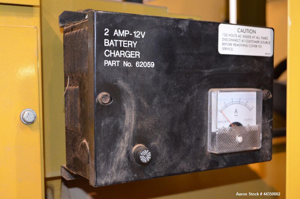 Used CAT / Olympian 100 kW Natural Gas Generator Set, Model 97A02875-S, Serial #2035166. Generac 7.4 liter engine. 3/60/120/208V. 400 Amp main-line circuit breaker. Weather enclosure, 186 hours, year...